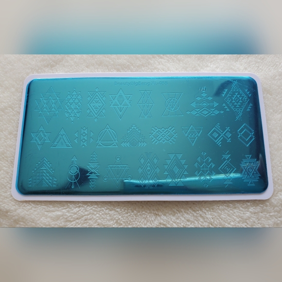 NEW Geometric Pattern Stamping Plate Big Bang Beauty XL-055 - Picture 7 of 11